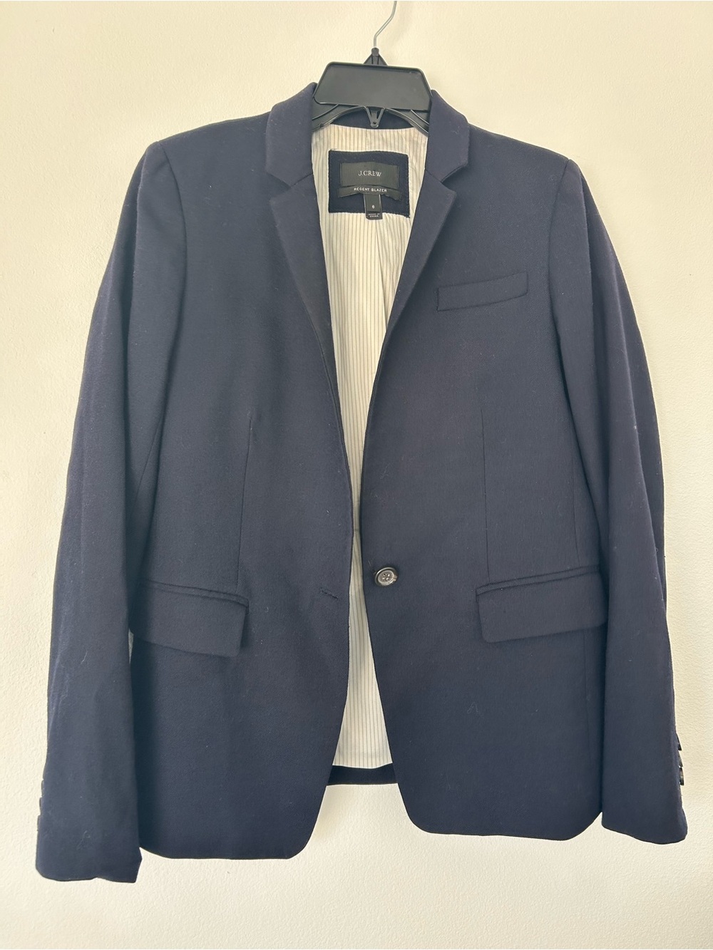 J. Crew Women’s Navy Regent Wool Blazer Size 6